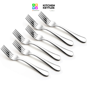 Bergner BAGURTTE Stainless Steel Dinner Fork Set --- Pack of 6, 1-6---mm Thickness