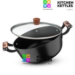 Bergner ODIN Pre-Seasoned Cast Iron Casserole with Lid --- 28---cm - 5-6---L