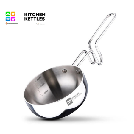 Bergner ADVITH Tri-Ply Stainless Steel Tadka Pan --- 10---cm 