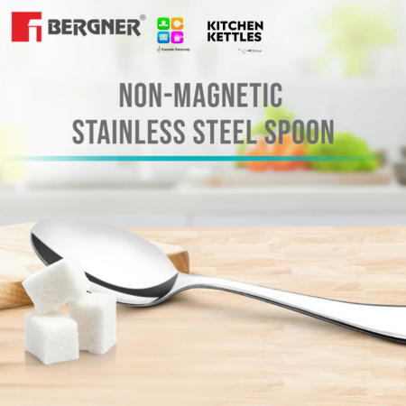 Bergner BAGURTTE Stainless Steel Baby Spoon Set --- Pack of 6, 1-5---mm Thickness