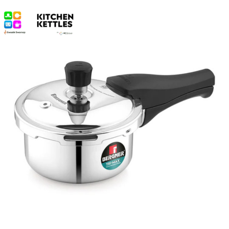 Bergner TRI-MAX Tri-Ply Stainless Steel Pressure Cooker --- 1---L