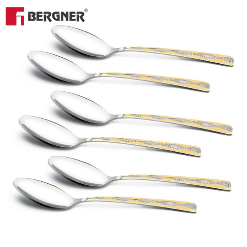 Bergner EliteCurve Dinner Spoon Set --- 6 pcs